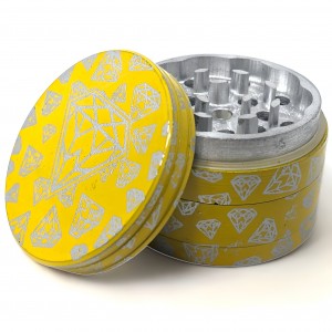 50mm Assorted Color Diamond Etchings 4 Parts Grinder - 6PK [JIG060]
